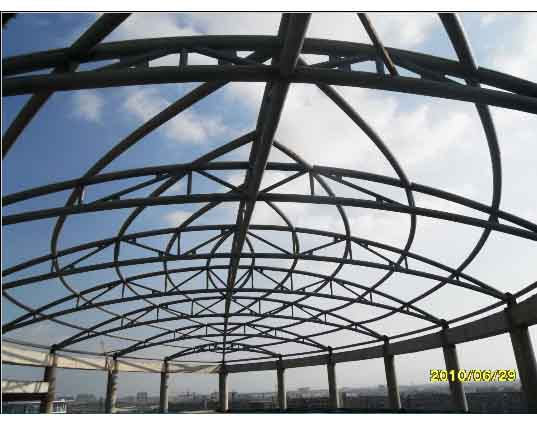 巴彦淖尔中煤朔州宾馆管桁架工程